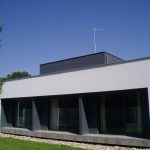 Em2 - Construcción Viviendas de Diseño - Sonsoles - Casa Unifamilar - Reformas y Decoración de Exteriores, Terraza con Jardín, Fachada con Vidriera